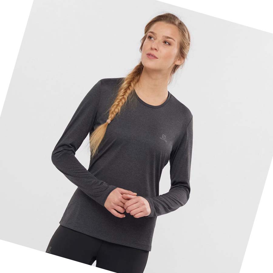 Camiseta Salomon AGILE Mujer Negros | MX 2558OKI